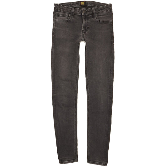 Lee Malone Men Black Skinny Slim Stretch Jeans W30 L33
