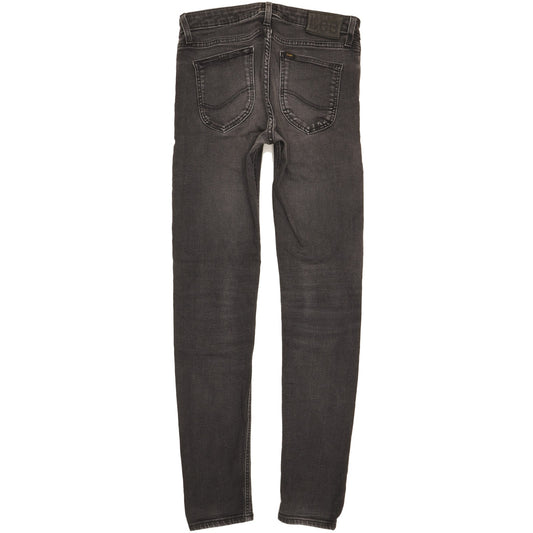 Lee Malone Men Black Skinny Slim Stretch Jeans W30 L33