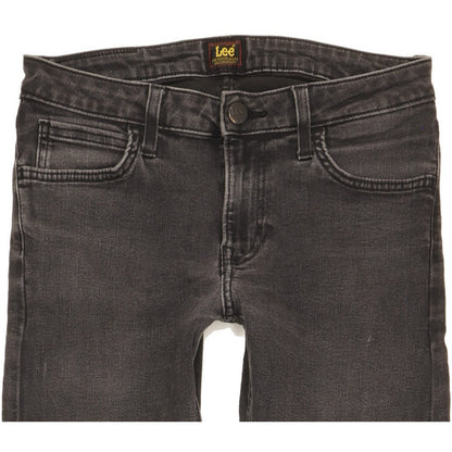 Lee Malone Men Black Skinny Slim Stretch Jeans W30 L33