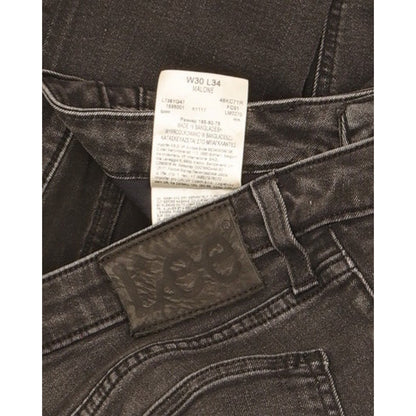 Lee Malone Men Black Skinny Slim Stretch Jeans W30 L33