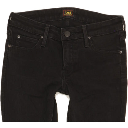 Lee Scarlett Women Black Skinny Slim Stretch Jeans W27 L26