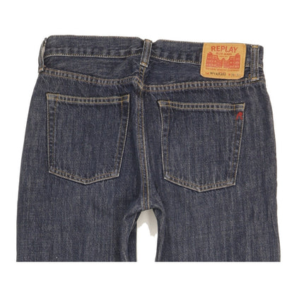 Replay Men Blue Bootcut Regular Jeans W28 L31