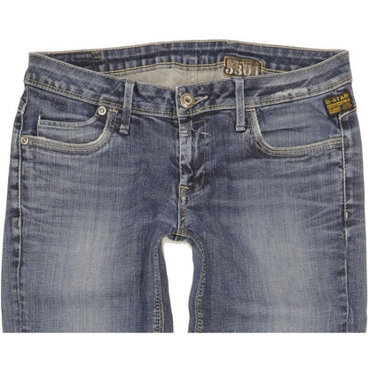 G-Star New Tag Women Blue Skinny Slim Stretch Jeans W30 L32
