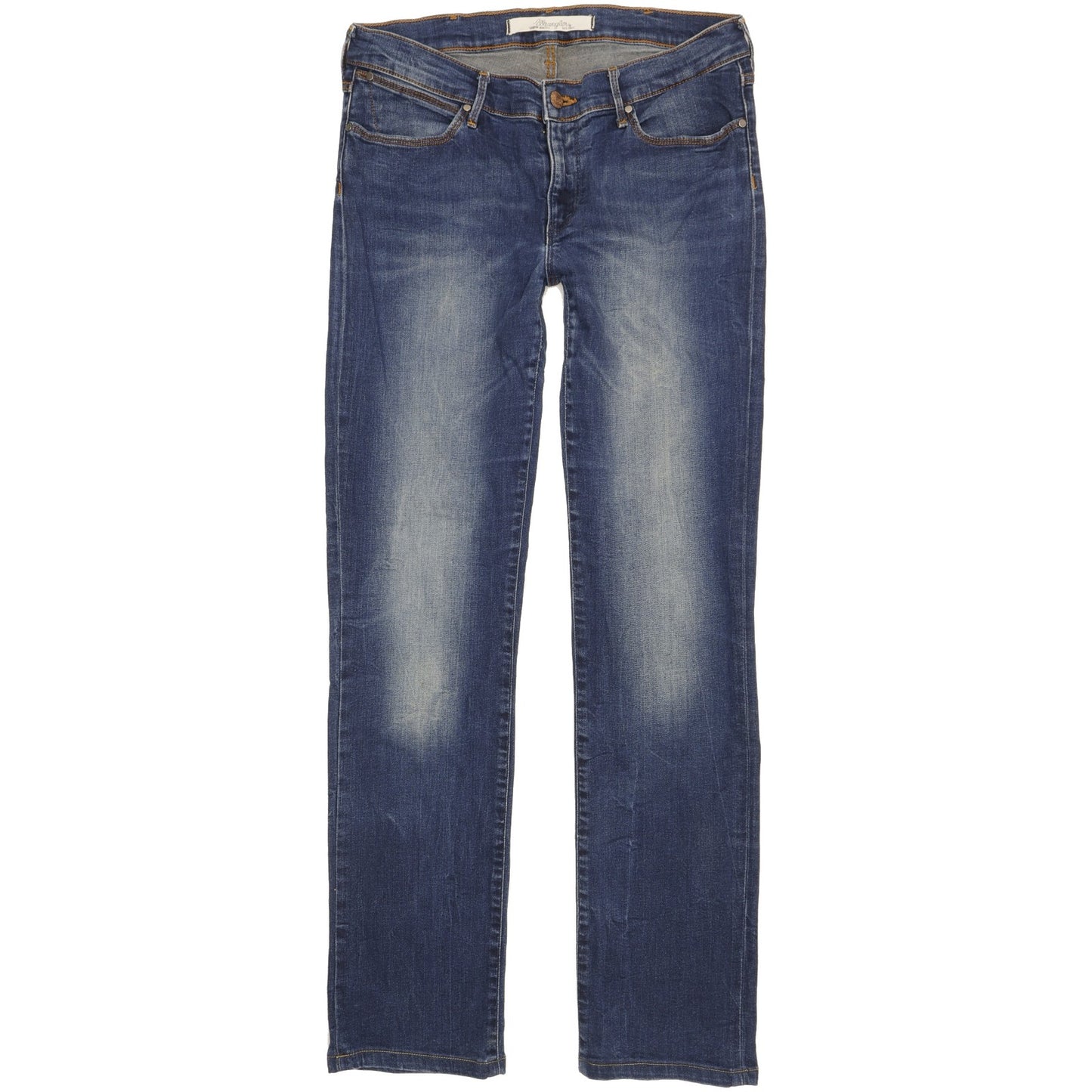 Wrangler Drew Women Blue Straight Slim Stretch Jeans W30 L31