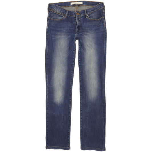Wrangler Drew Women Blue Straight Slim Stretch Jeans W30 L31