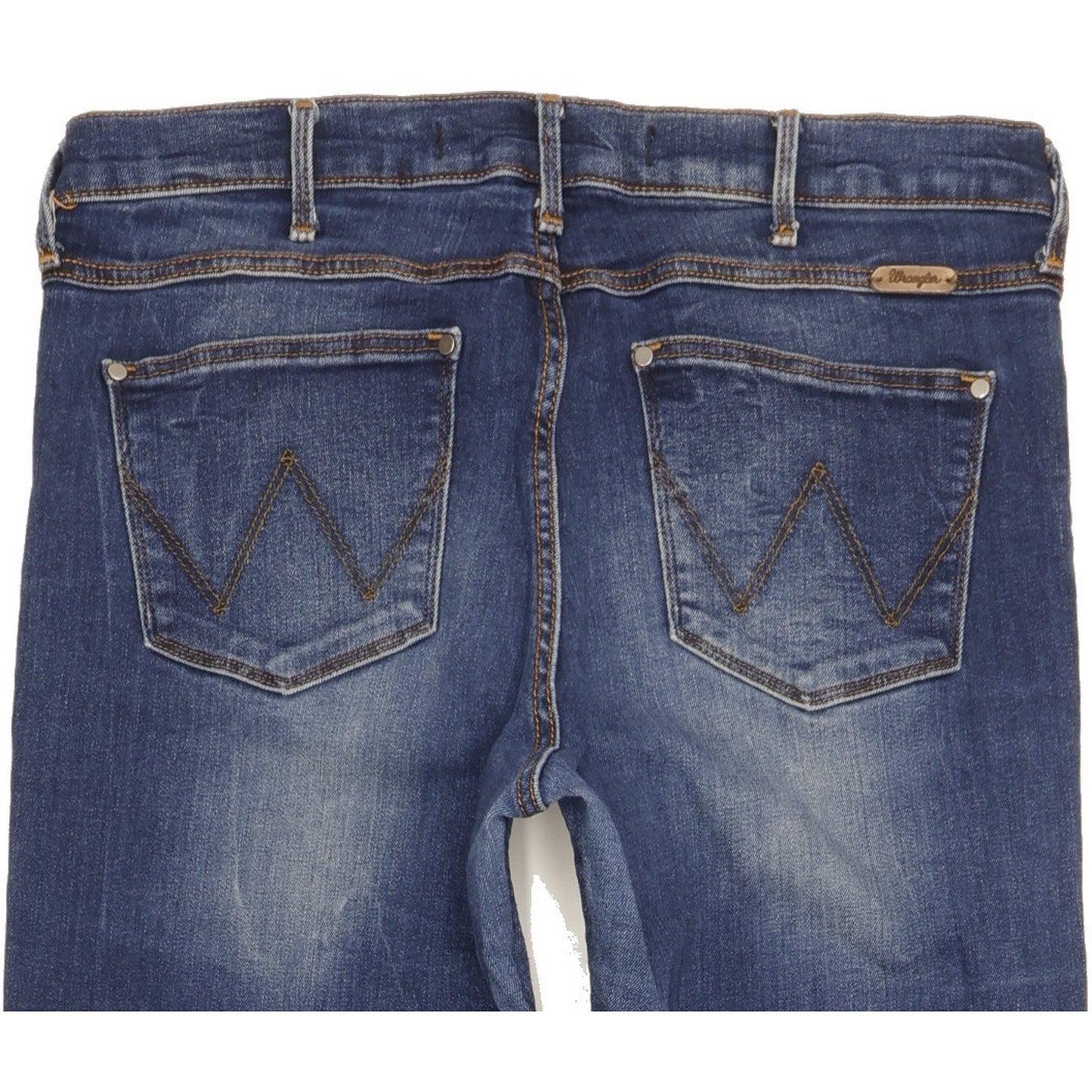 Wrangler Drew Women Blue Straight Slim Stretch Jeans W30 L31