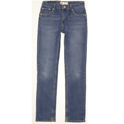Levi's 511 Kids Blue Straight Slim Stretch Jeans W28 L31
