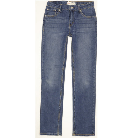 Levi's 511 Kids Blue Straight Slim Stretch Jeans W28 L31