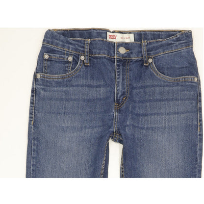 Levi's 511 Kids Blue Straight Slim Stretch Jeans W28 L31