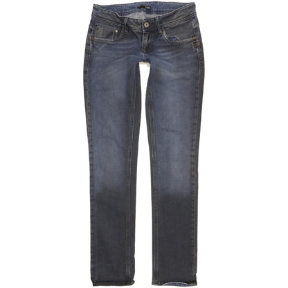 G-Star Attacc Women Blue Straight Slim Stretch Jeans W28 L32
