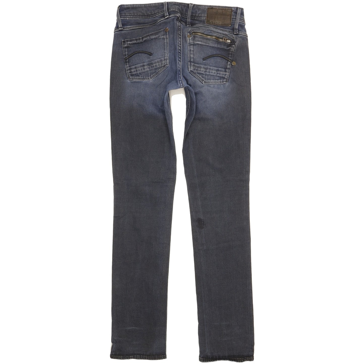 G-Star Attacc Women Blue Straight Slim Stretch Jeans W28 L32