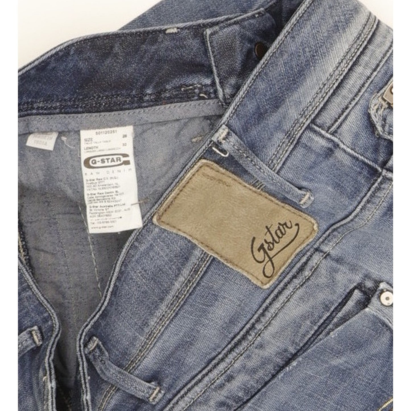 G-Star Colt Women Blue Skinny Slim Stretch Jeans W28 L31