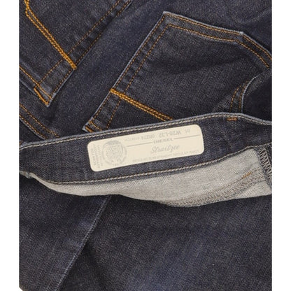 Diesel Straitzee Women Blue Straight Slim Stretch Jeans W28 L33