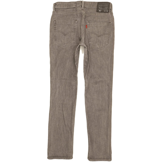Levi's 511 Men Grey Straight Slim Stretch Jeans W31 L30