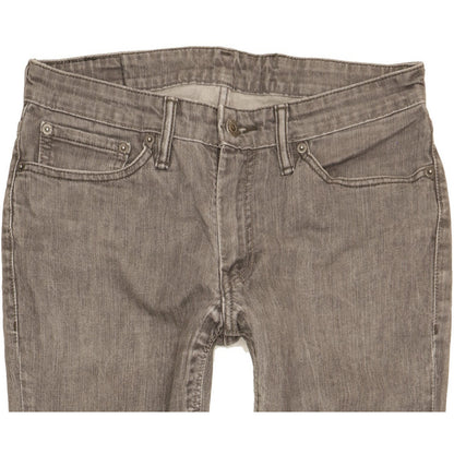 Levi's 511 Men Grey Straight Slim Stretch Jeans W31 L30
