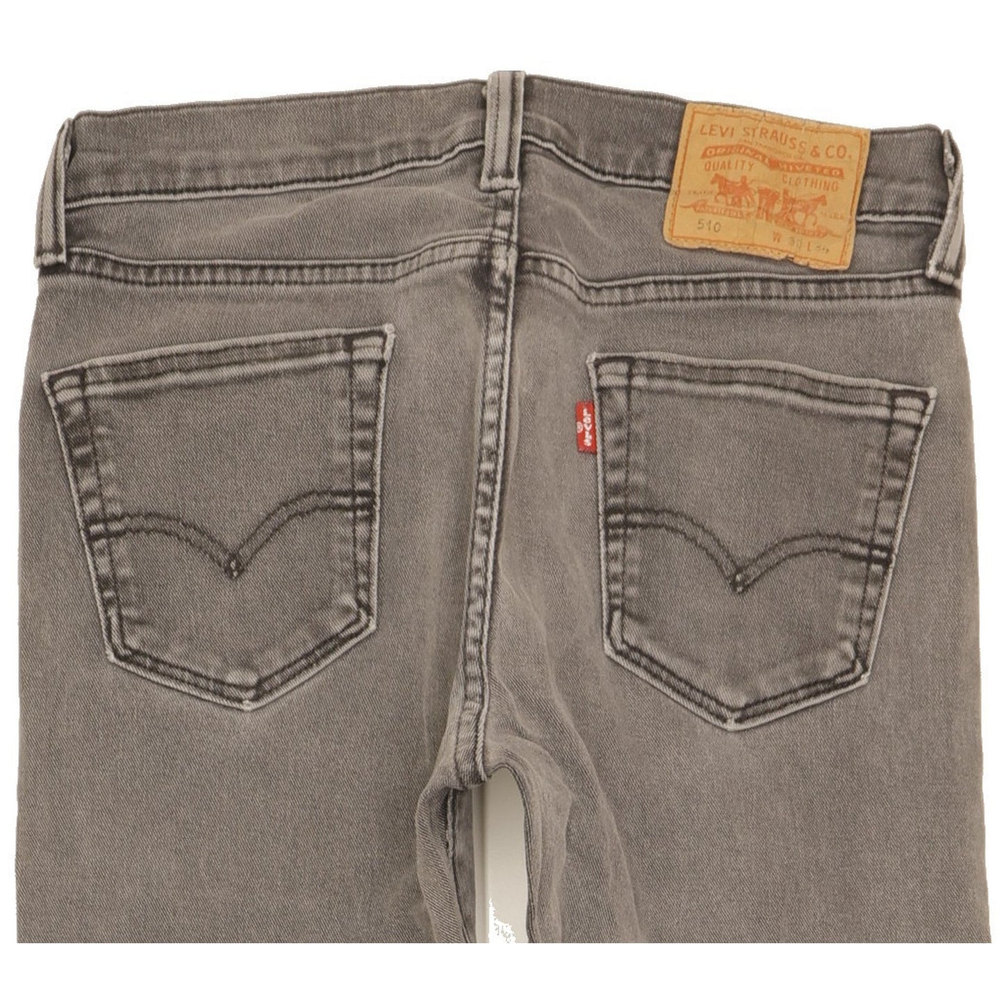Levi's 510 Men Grey Skinny Slim Stretch Jeans W30 L30