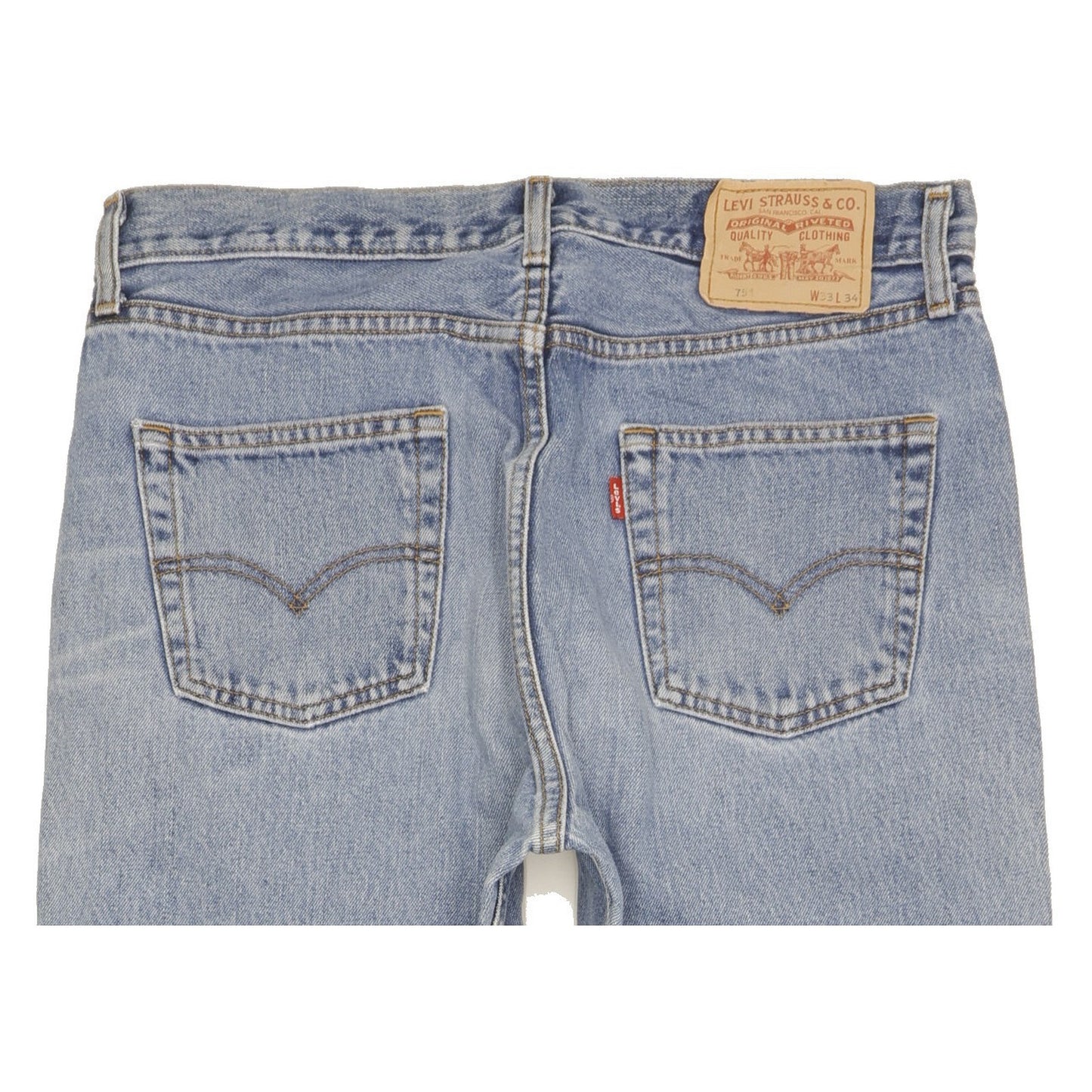 Levi's 751 Men Blue Straight Regular Jeans W33 L33