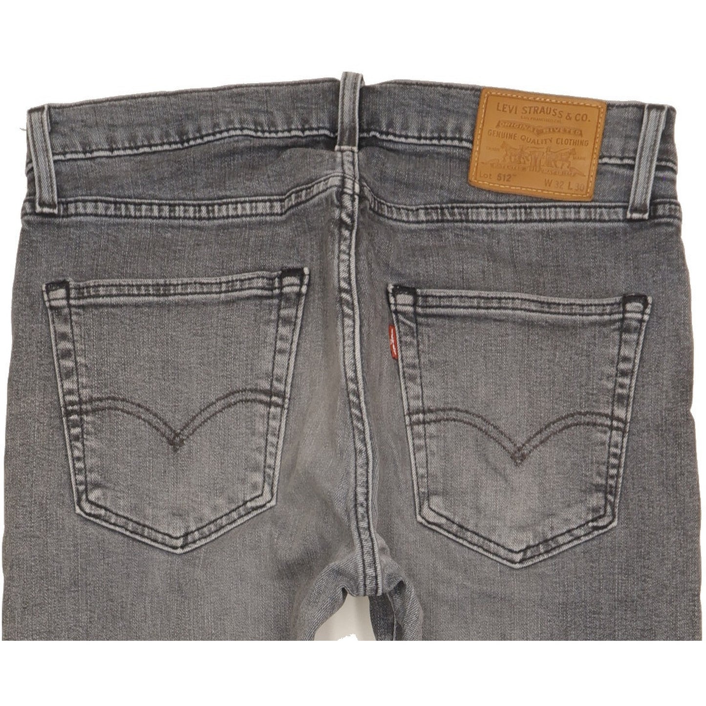 Levi's 512 Men Grey Tapered Slim Jeans W32 L29