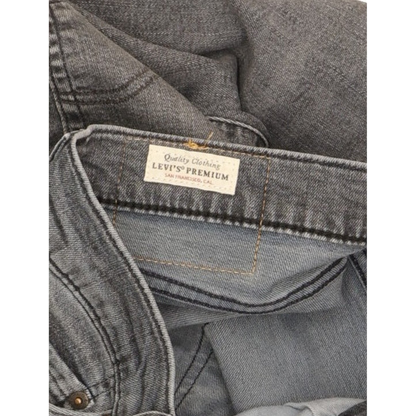 Levi's 512 Men Grey Tapered Slim Jeans W32 L29