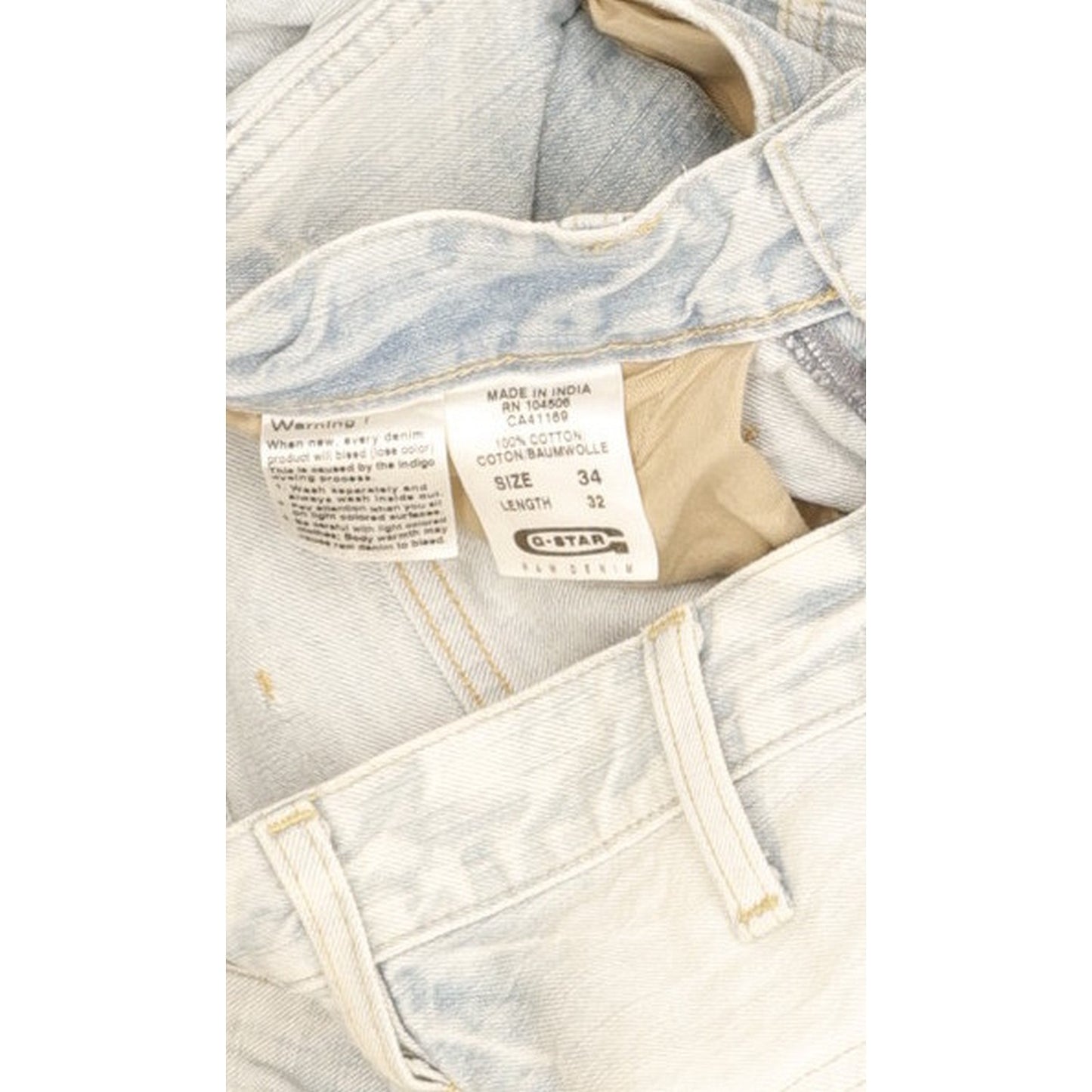 G-Star S.C. Elwood Men Blue Straight Regular Jeans W34 L31