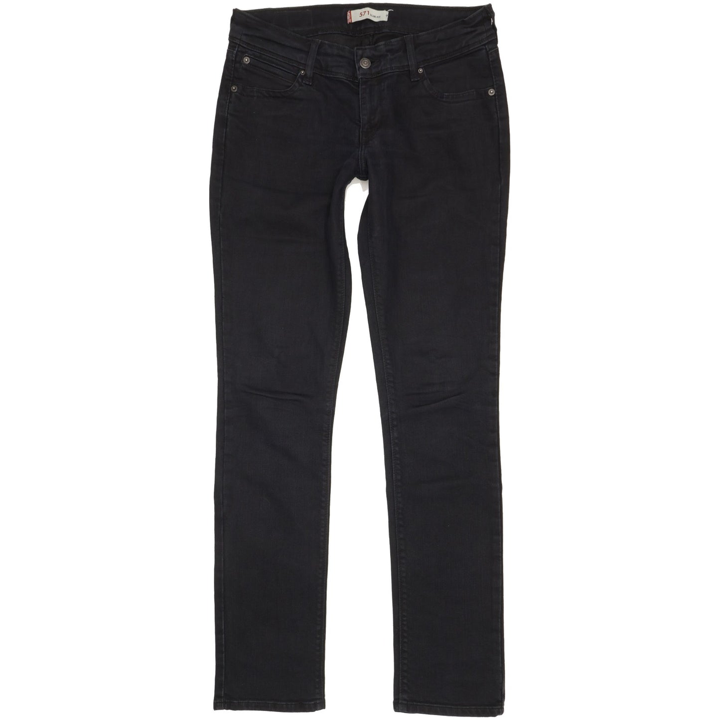 Levi's 571 Women Black Straight Slim Jeans W31 L33