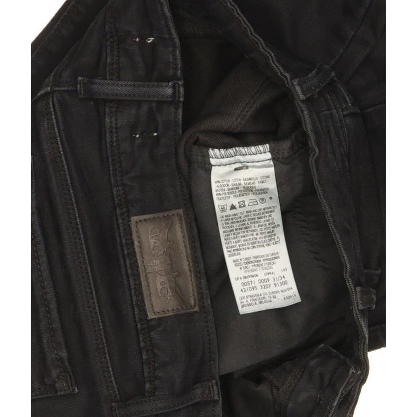 Levi's 571 Women Black Straight Slim Jeans W31 L33