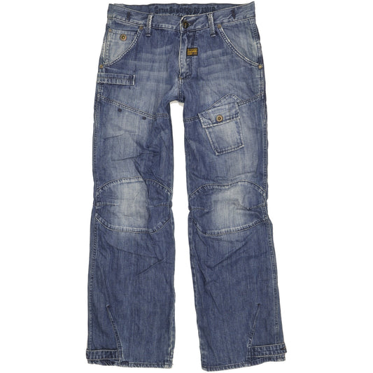 G-Star Raff Elwood Men Blue Straight Regular Jeans W34 L34