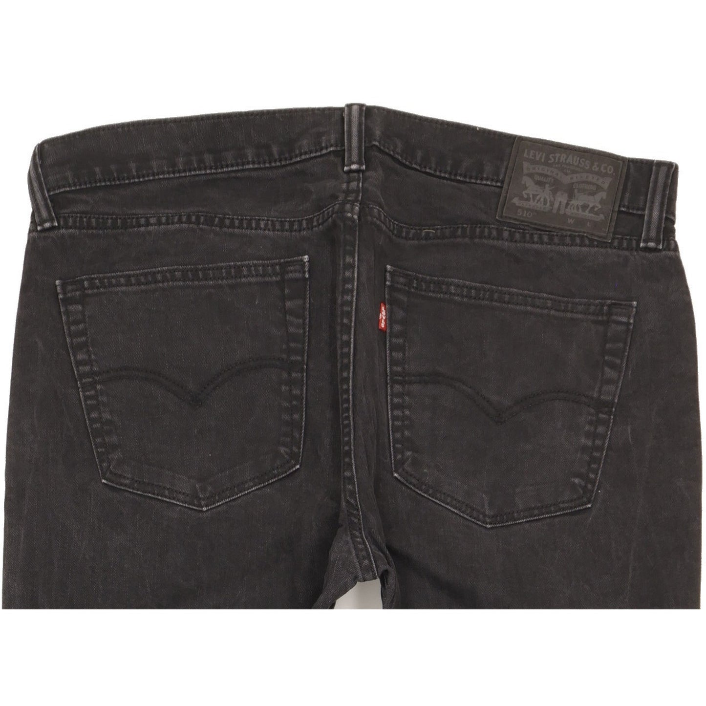 Levi's 510 Men Black Skinny Slim Stretch Jeans W38 L33
