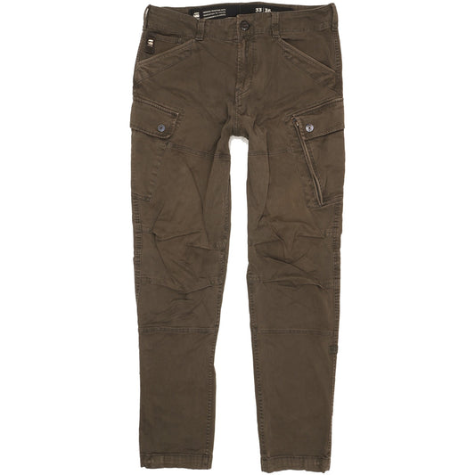 G-Star Roxic Cargo Men Green Tapered Relaxed Stretch Jeans W33 L36