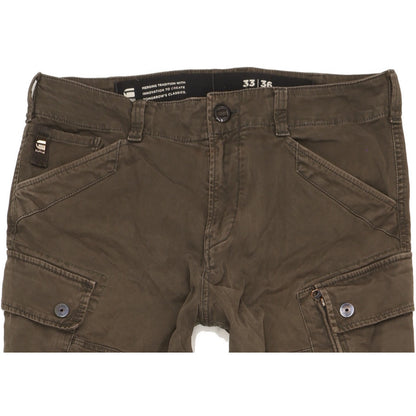 G-Star Roxic Cargo Men Green Tapered Relaxed Stretch Jeans W33 L36