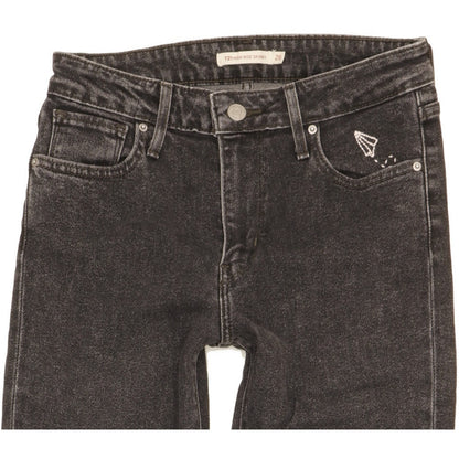 Levi's 721 Women Black Skinny Slim Stretch Jeans W26 L30