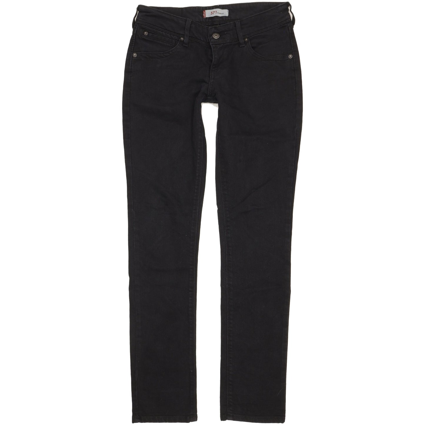 Levi's 571 Women Black Straight Slim Jeans W30 L32