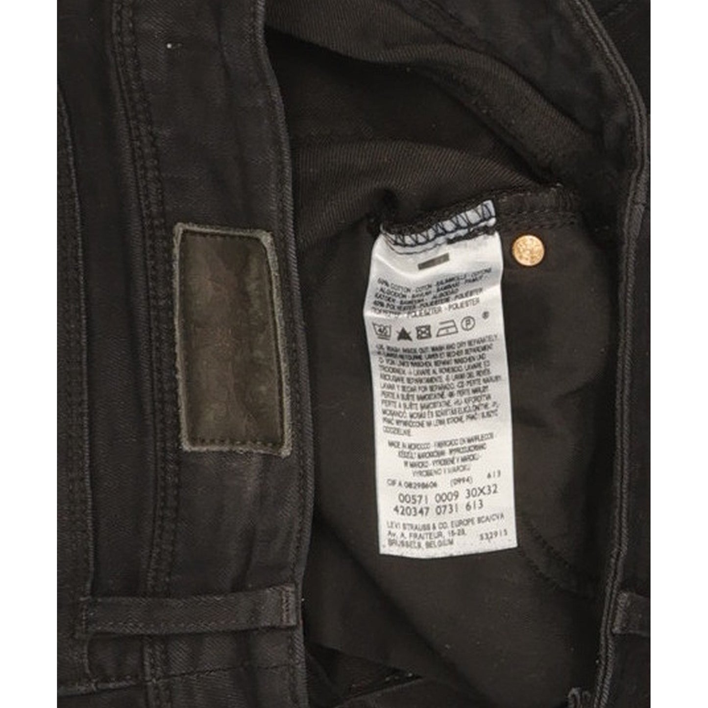 Levi's 571 Women Black Straight Slim Jeans W30 L32