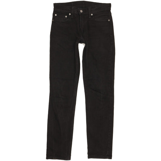 Levi's 511 Men Black Straight Slim Stretch Jeans W29 L31