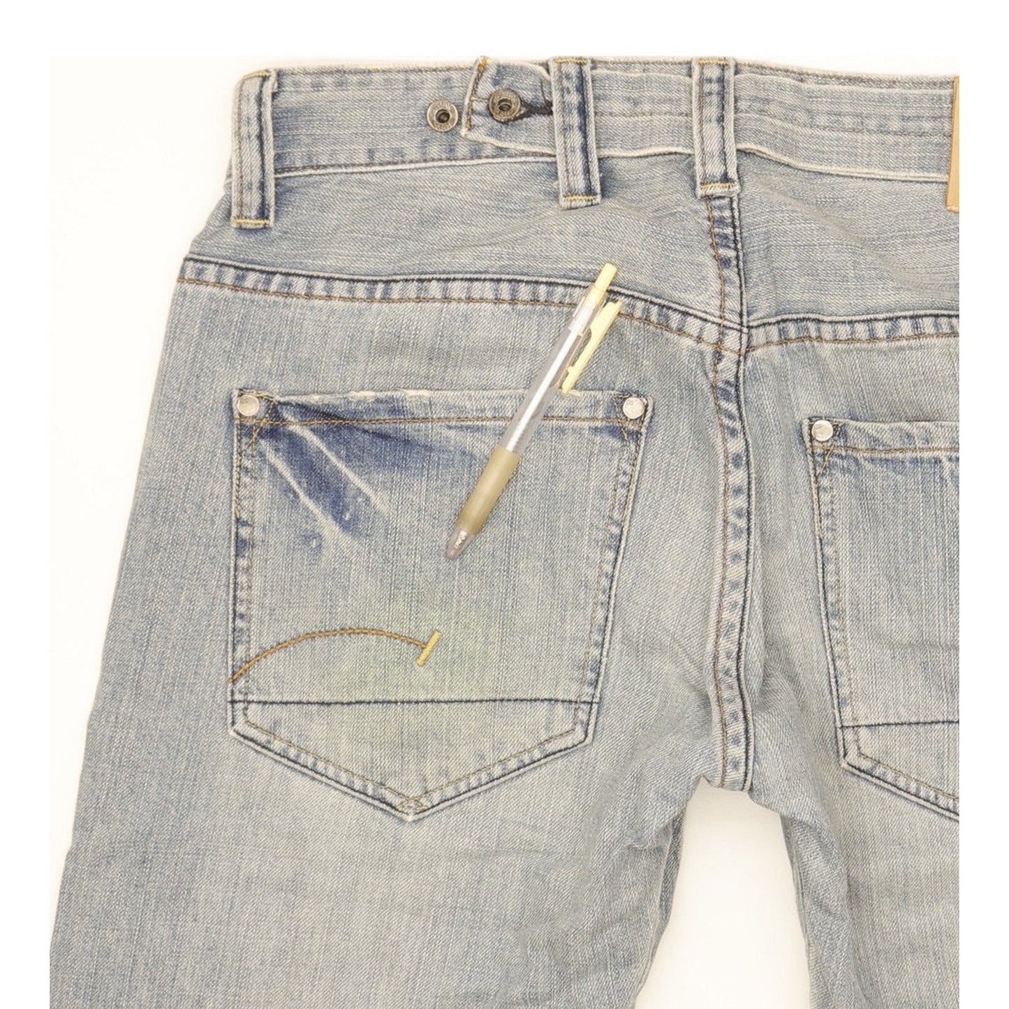 G-Star Men Blue Straight Regular Jeans W33 L32