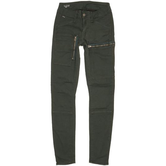 G-Star Powel Men Green Skinny Slim Stretch Jeans W26 L30