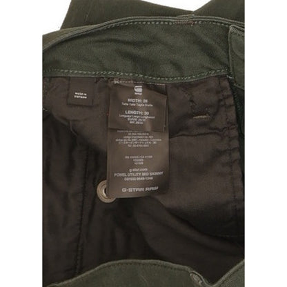 G-Star Powel Men Green Skinny Slim Stretch Jeans W26 L30