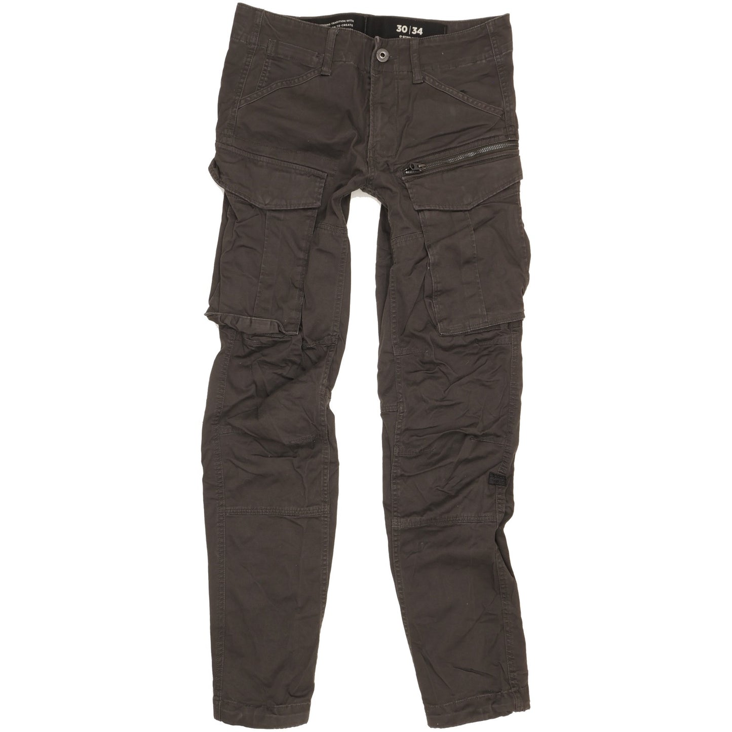 G-Star Rovic 3D Men Grey Tapered Relaxed Stretch Jeans W30 L34