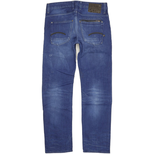 G-Star Attacc Men Blue Straight Regular Jeans W33 L31