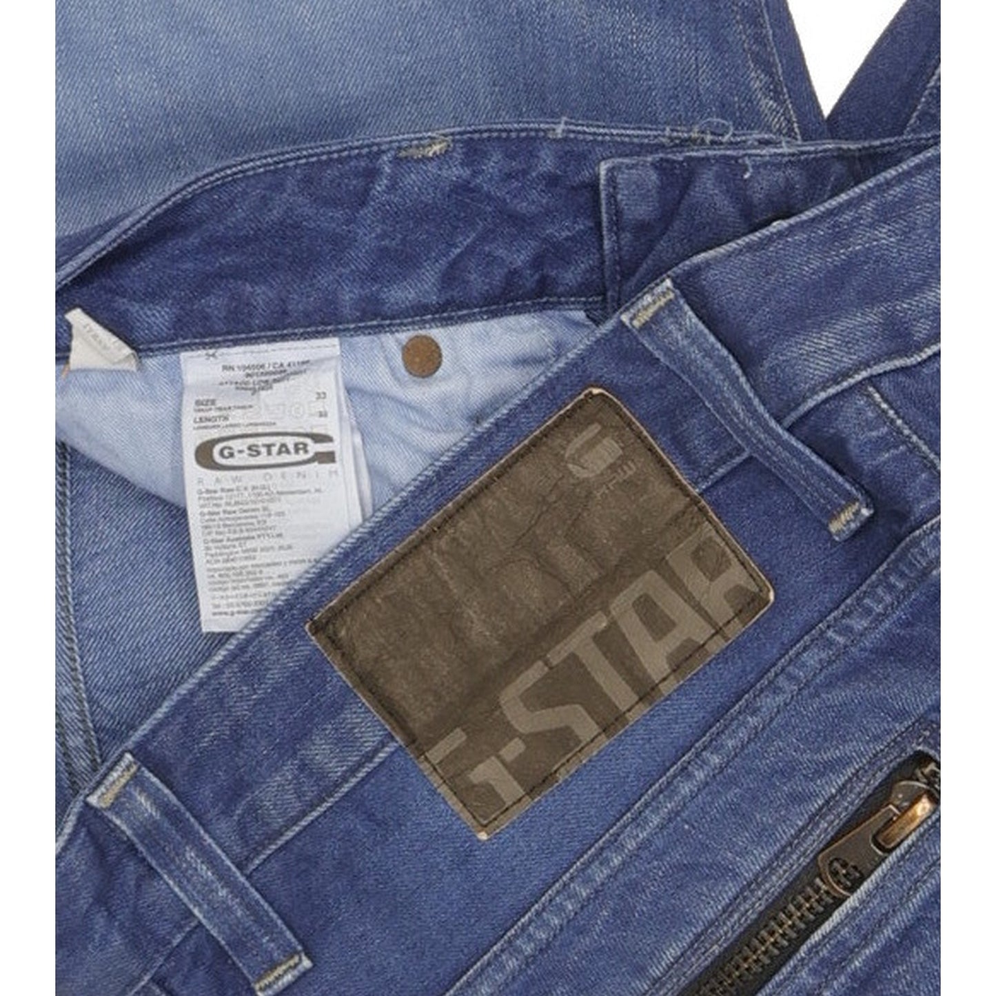 G-Star Attacc Men Blue Straight Regular Jeans W33 L31