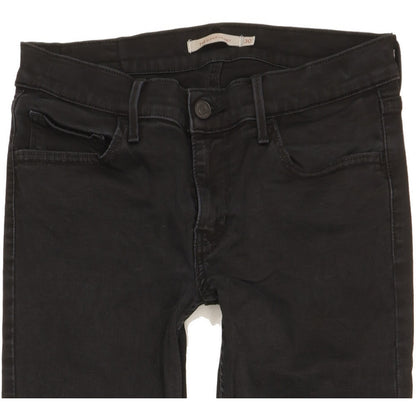 Levi's 710 Super Women Black Skinny Slim Stretch Jeans W30 L29