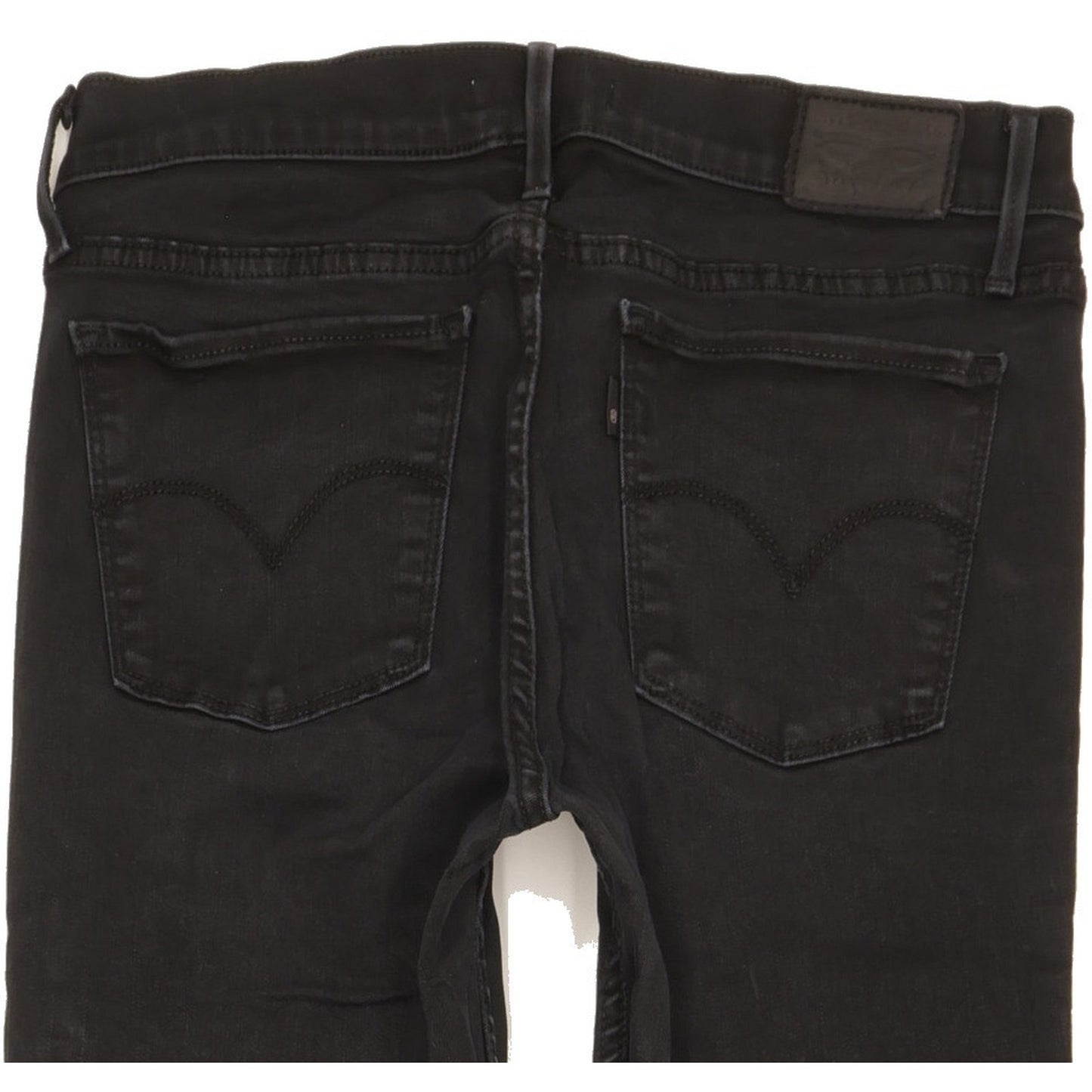 Levi's 710 Super Women Black Skinny Slim Stretch Jeans W30 L29