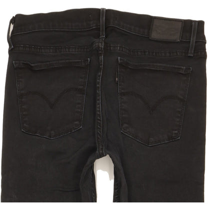 Levi's 710 Super Women Black Skinny Slim Stretch Jeans W30 L29