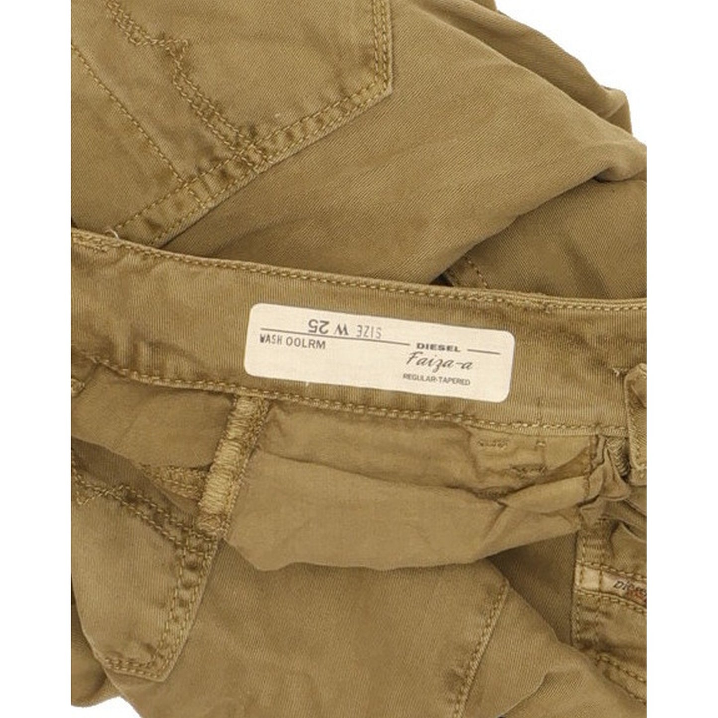 Diesel Faiza-a Green Tapered Regular Jeans High Waisted W25 L30