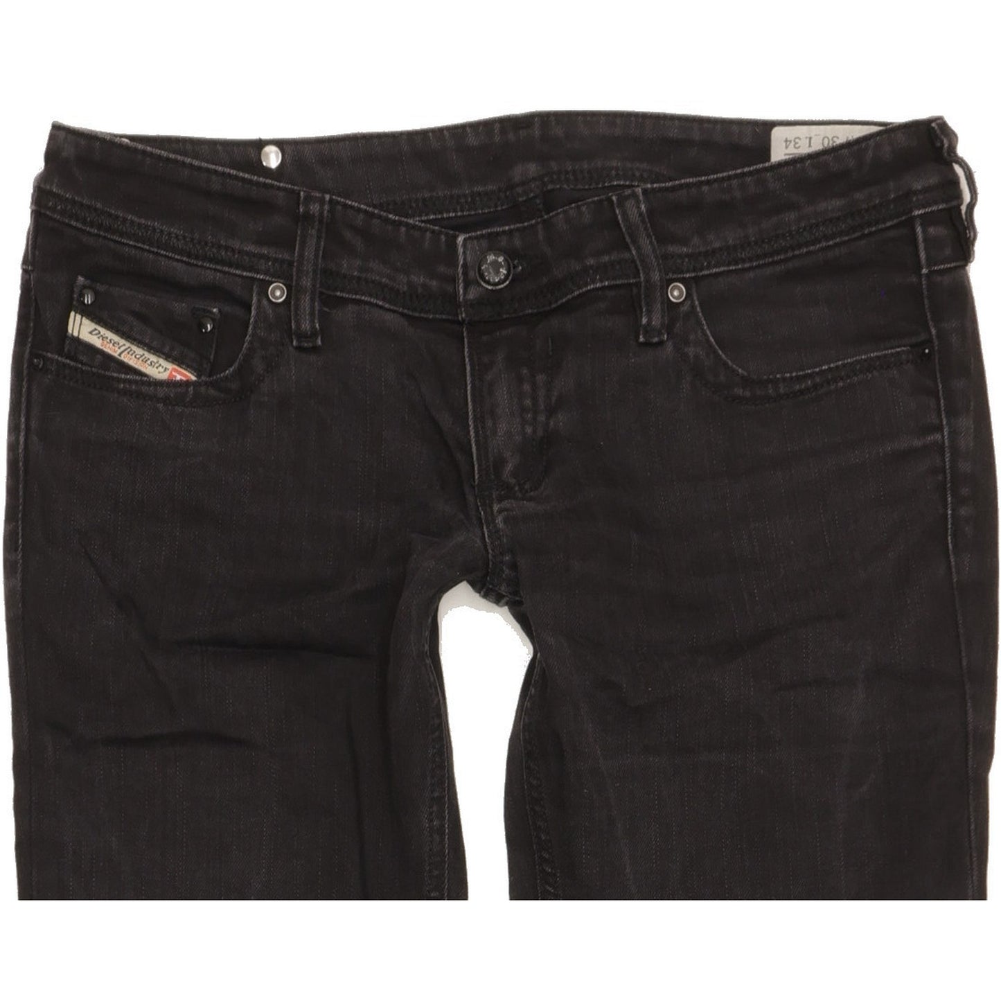 Diesel Lowky Men Black Straight Slim Stretch Jeans W30 L34