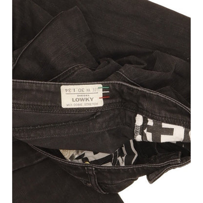 Diesel Lowky Men Black Straight Slim Stretch Jeans W30 L34