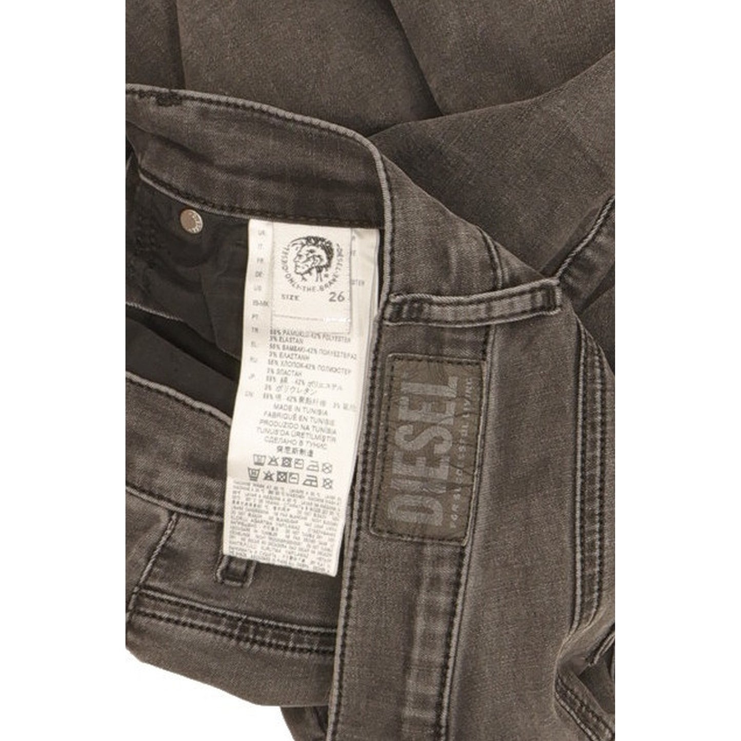 Diesel D-Roisin Women Grey Skinny Slim Jeans W26 L28