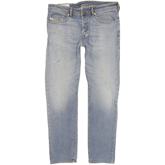 Diesel Buster Men Blue Tapered Regular Stretch Jeans W33 L30