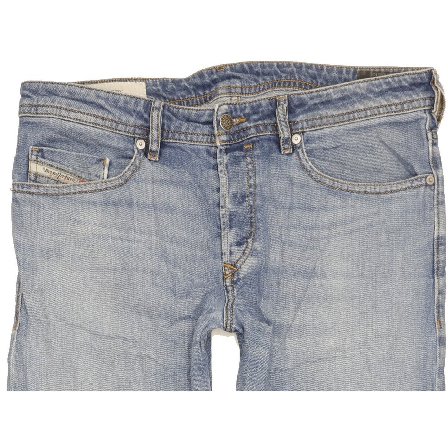 Diesel Buster Men Blue Tapered Regular Stretch Jeans W33 L30