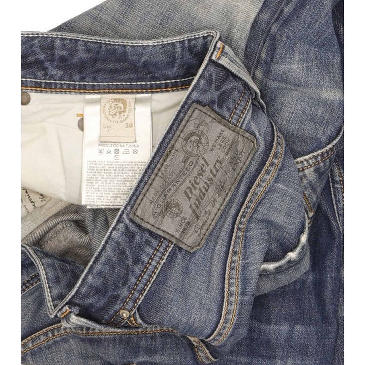 Diesel Larke Men Blue Straight Regular Jeans W30 L32